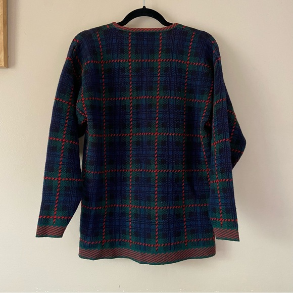 Pendleton• Vintage Wool Tartan Plaid Oversized Fit grampa Cardigan - Picture 7 of 16
